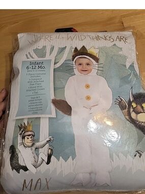 3PC. Max Infant Where The Wild Things Are Costume 6-12 Months #3094